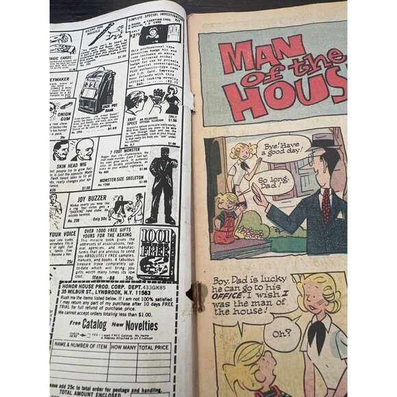 Dennis The Menace And His Wish I-Was Book 1972 Comic Vintage Bagged Boarded - Picture 6 of 7